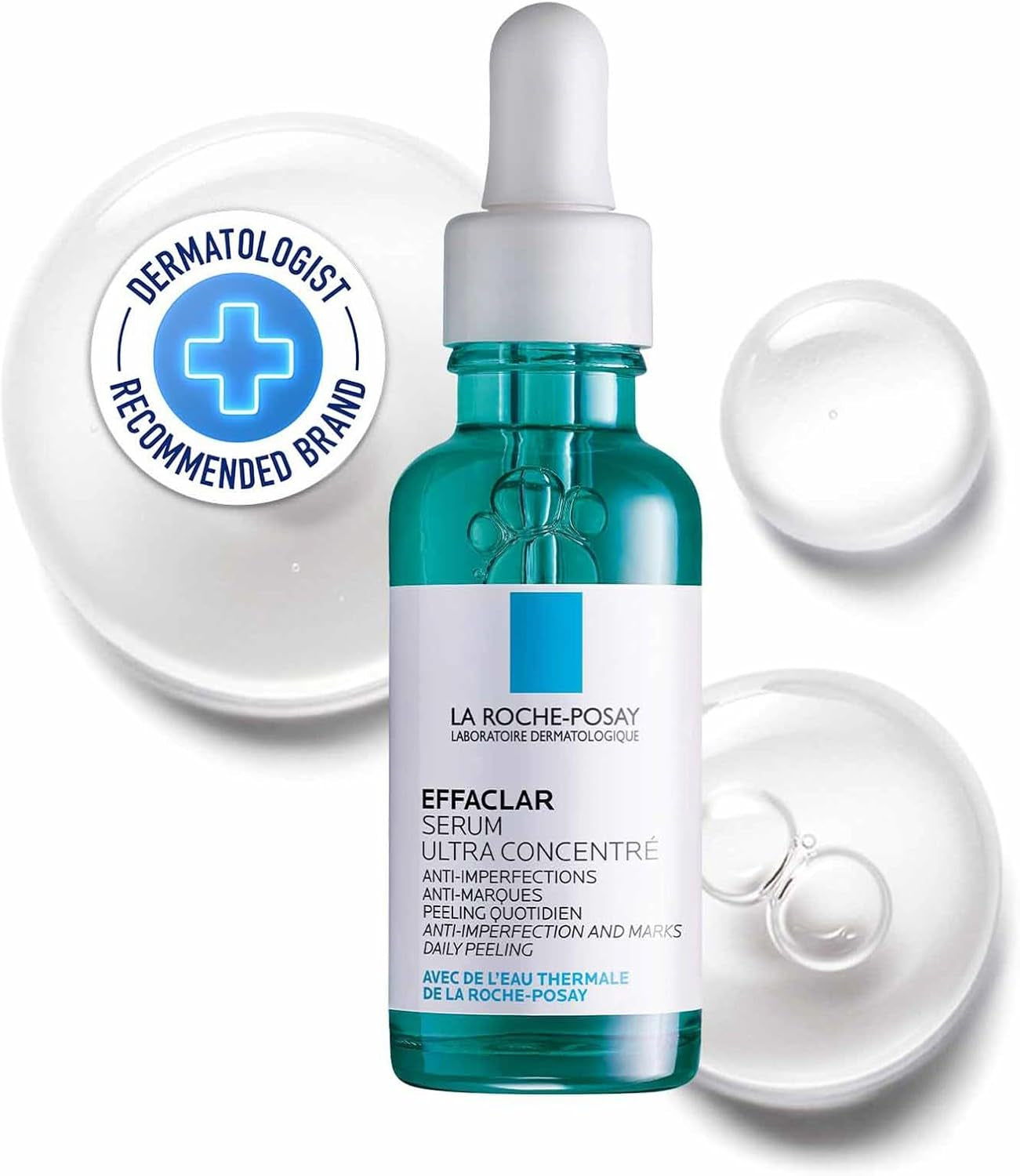 La Roche-Posay Ultra Concentrated Serum, Anti-Imprefections and Marks, for Acne Prone Skin, Effaclar, 30Ml