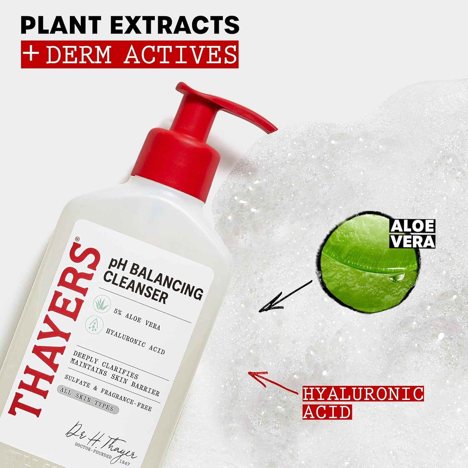 Ph Balancing Daily Cleanser, Face Wash with Aloe Vera, Gentle and Hydrating Skin Care for Dry, Oily, or Acne Prone Skin, 8 FL Oz.