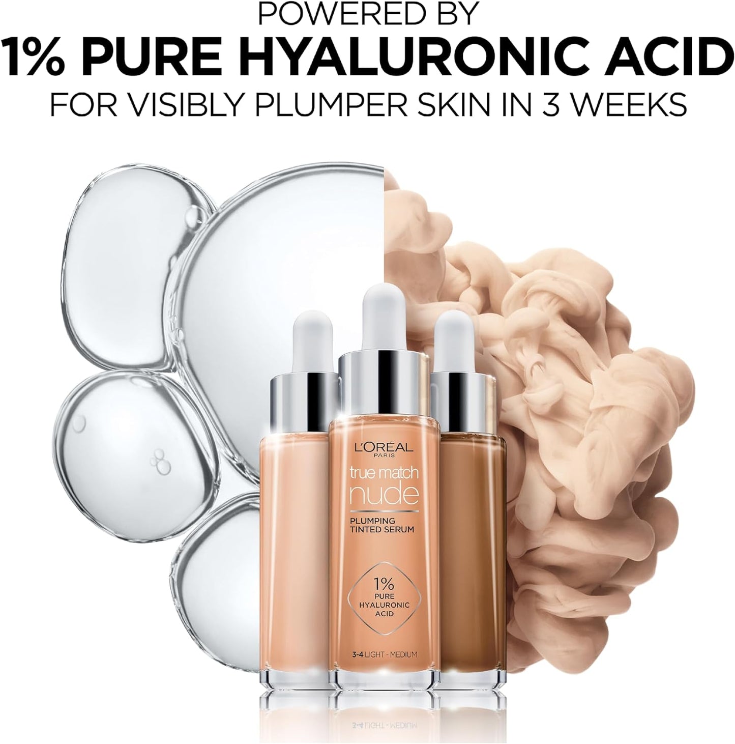 L’Oréal Paris True Match Nude Plumping Tinted Serum Tan-Deep 7-8